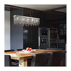 Ideal Lux Suspension Transparente en cristal GIADA CLEAR 5 ampoules