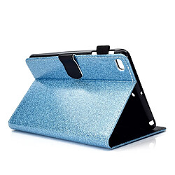 Wewoo Housse Étui Coque Pour iPad Mini 1/2/3/4/5 à rabat horizontal en cuir avec poudre de scintillement support et fente carte bleu pas cher