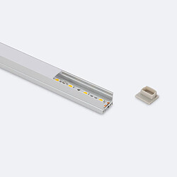 Acheter Ledkia Profilé Aluminium en Saillie et Suspendue 2m Pour Ruban LED jusqu'à 13 mm 2 m