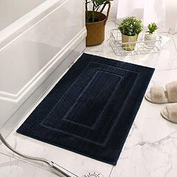 Avis Tapis De Bain Antidérapant Shaggy Super Soft Bath Shower Mat Bleu Foncé 50x80cm