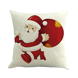 P94 4PCS 45 * 45cm Christmas Christmas Blanc Motif Embrasser Taie d'oreiller Holiday Home Decoration Taie d'oreiller Sofa Coussin Coussin Coussin pas cher