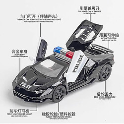 Universal 1/32 alliage moulage sous pression police modèle supercar jouet voiture son et lumière tirer en arrière voiture de sport jouet