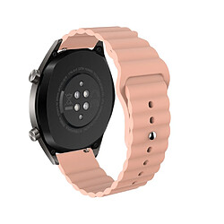 Bracelet en silicone Boucle inversée de 22 mm rose clair pour votre Samsung Gear S3/Galaxy Watch 46mm/Huawei GT2 46mm/Huami Amazfit 1/2