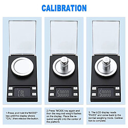 INF Mini balance numérique au format de poche 50 g / 0,001 g pas cher