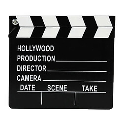 Clap de cinéma Hollywood Clapper Board D'action 27.5x30cm Accessoires Film