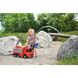 LENA- Feuerwehr Puissant Camion GIGA Trucks Arocs-Environ 66 cm Pompier avec 3 Axes-Réservoir de 1,5 l et Canon à Eau jusqu'à 8 m-Véhicule pour Enfants à partir de 3 Ans, 02158, Rouge pas cher