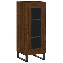 Maison Chic Buffet,Meuble de Rangement,commode pour salon,Cuisine Chêne marron 34,5x34x90 cm Bois d'ingénierie -MN62210