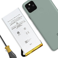 Avis Avizar Clappio Batterie interne pour Google Pixel 5 4080mAh modèle GTB1F Noir