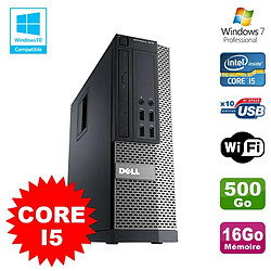 PC Dell Optiplex 7010 SFF Core I5 2400 3.1GHz 16Go Disque 500Go Wifi W7 - Occasion