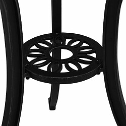 Maison Chic Table de jardin | Table d'extérieur Noir 62x62x65 cm Aluminium coulé -GKD42901 pas cher