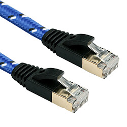 Avis Cat7 câble réseau Ethernet blindé plaqué or 10gbps 600mhz 15m