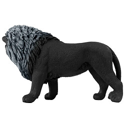 Schleich Figurine Lion Wildlife dans sa Posture Prêt à Bondir et à Rugir Noir pas cher