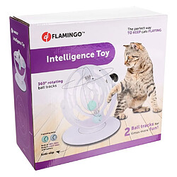 Avis FLAMINGO Jouet électronique pour chat Dita Roue rotative Blanc