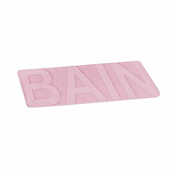 Paris Prix Tapis de Bain Microfibre Relief 45x75cm Rose