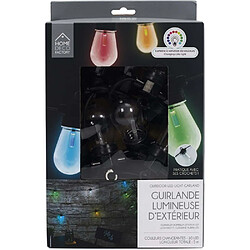 Acheter The Home Deco Factory Guirlande extérieure 10 ampoules LED 4,50 m couleurs changeantes.