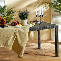 Acheter TABLE A MANGER TABLE DE PICNIC TABLE D'EXTERIEUR TABLE DE JARDIN PRINCE ANTHRACITE 150X90XH72CM+Sunnydays