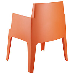 Avis Alterego Chaise design 'PLEMO' orange en matière plastique