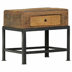 Maison Chic Table de chevet,Table de nuit,Table d'appoint pour salon 40 x 35 x 40 cm bois de récupération massif -MN71240