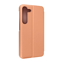 Avizar Étui Clear View pour Samsung S23 avec Clapet Miroir Support Vidéo Rose Gold