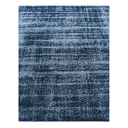 Avis Vidal Tapis de laine 206x175 Bleu Ultra Vintage