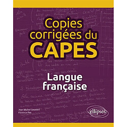 Copies corrigées du Capes : langue française - Occasion