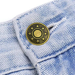 12x 17mm Boutons De Jeans De Réparation Goujons Pour Pantalon En Jean Remplacer La Petite étoile En Cuivre