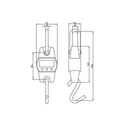 Acheter Helloshop26 Crochet peseur industriel professionnel noir 300kg / 100g 3414117