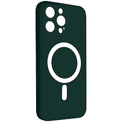 Avizar Coque MagSafe pour iPhone 14 Pro Max Soft Touch Mate Bords Surélevés Vert Foncé