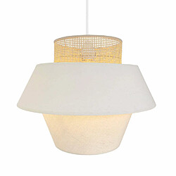 Lumisky Abat-jour intérieur CAROLINA Beige Coton D40CM pas cher