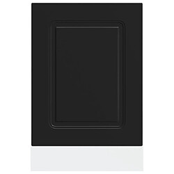 Avis vidaXL Panneau de lave-vaisselle Kalmar noir 45x1,5x67 cm