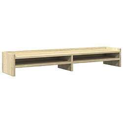 vidaXL Support de moniteur chêne sonoma 100x24x16 cm bois d'ingénierie