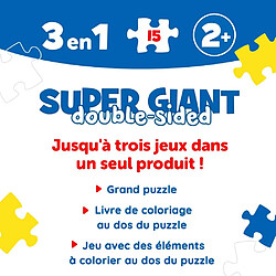 Acheter Trefl Primo - Thomas & Friends, Jeux de Tomek - 3en1 : Puzzle 15 Très Grands Pièces, Coloriage, Jeu avec Les éléments de Colorier, Puzzle avec Les Héros de Contes de Fées Thomas et Ses Amis