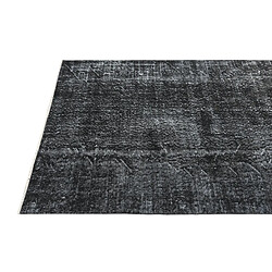 Vidal Tapis de laine 279x114 noir Ultra Vintage pas cher