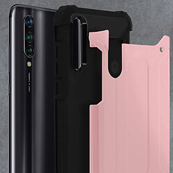 Avizar Coque Xiaomi Mi 9 Lite Antichoc Relief Bi-matière Antichute 1.8m rose gold pas cher