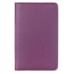 Wewoo Housse Étui Violet pour Samsung Galaxy Tab E 9.6 Litchi Texture en cuir de rotation de 360 degrés avec support multifonctionnel