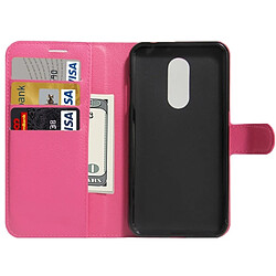 Wewoo Coque Magenta pour ZTE A910 Litchi Texture Horizontal Flip PU Housse en cuir avec support & Slots de cartes Portefeuille pas cher