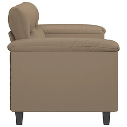 Acheter Maison Chic Canapé à 2 places,Sofa de Salon,Canapé droit Cappuccino 140 cm Similicuir -GKD995589