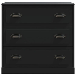 Avis vidaXL Buffet noir 70x35,5x67,5 cm bois d'ingénierie