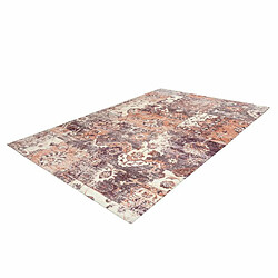 Acheter Paris Prix Tapis Vintage à Poils Courts Indiana IV Terracotta 160 x 230 cm