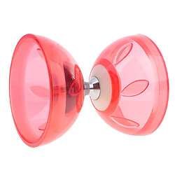 10,5cm triple roulement jonglerie diabolo jouets avec bâtons et chaîne set rouge