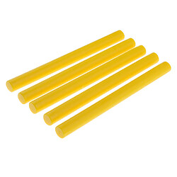 Acheter 5pcs rondes de cachetage de bâton de cire de cachet colle de timbre pour outils de noce jaune