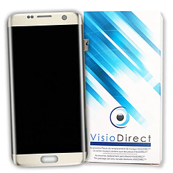 Ecran complet pour Samsung Galaxy S7 Edge G935F or vitre tactile + LCD + châssis - Visiodirect - 