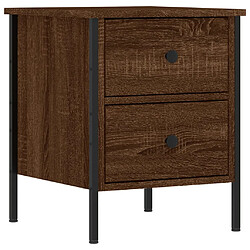 Maison Chic Lot de 2 Tables de chevet - Tables de Nuit chêne marron 40x42x50cm bois d'ingénierie pas cher