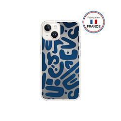 Coque Résine iPhone 13/14 Motifs bleus - Fabriquée en France Bigben