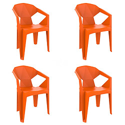 Fauteuil Intérieur Extérieur DELTA Set de 4 - Resol