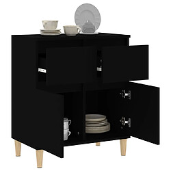 Acheter vidaXL Buffet Noir 60x35x70 cm Bois d'ingénierie