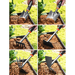 BESTA Ensemble d'outils de jardinage Ensemble de jardinage robuste 4 pièces Kit d'outils succulents Outils à main de jardin Ensemble cadeau pour femmes, hommes, jardiniers, cultivateurs