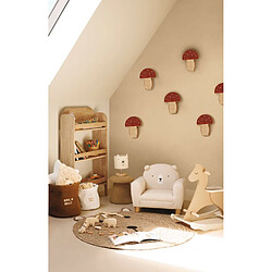 Atmosphera, Createur D'Interieur Lampe à suspendre CHAMPIGNON - H. 23 cm - Rouge et beige pas cher