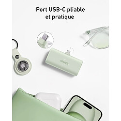 Avis SANAG Nano Powerbank, 5000 Mah Powerbank 22,5 W, Connecteur Usb-C Pliable Intégré, Compatible Avec Iphone 15, Samsung S22/23, Série Note20/10, Huawei, Ipad Pro/Air, Airpods Et Plus Encore. (Vert)