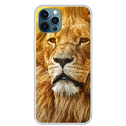 Coque en TPU antichoc lion d'or pour votre Apple iPhone 13 Pro Max 6.7 pouces